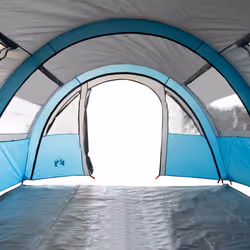 vidaXL Camping Tent Tunnel 4-Person Dome Tent Lightweight Tent Blue Waterproof - Additional view 9