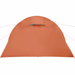 vidaXL Camping Tent Tunnel 4-Person Lightweight Tent Grey & Orange Waterproof - Additional view 8