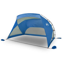 vidaXL Beach Tent Patio Picnic Lightweight Sun Shelter Shade Tent 185T Taffeta - blue