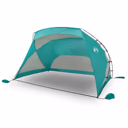 vidaXL Beach Tent Patio Picnic Lightweight Sun Shelter Shade Tent 185T Taffeta - green