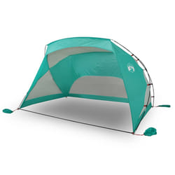 vidaXL Beach Tent Patio Picnic Lightweight Sun Shelter Shade Tent 185T Taffeta - green