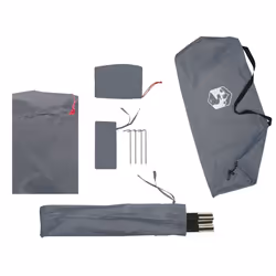 vidaXL Beach Tent Patio Picnic Lightweight Sun Shelter Shade Tent 185T Taffeta - grey - Additional view 9
