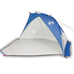 vidaXL Beach Tent Lightweight Sun Shelter Shade Tent Azure Blue 185T Polyester