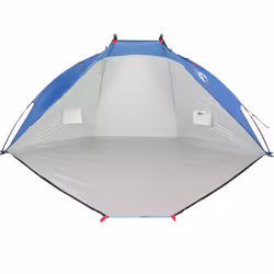 vidaXL Beach Tent Lightweight Sun Shelter Shade Tent Azure Blue 185T Polyester - Additional view 6