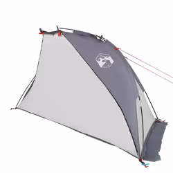 vidaXL Beach Tent Lightweight Tent Sun Shelter Shade Tent Grey 185T Polyester - Additional view 4