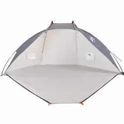 vidaXL Beach Tent Lightweight Tent Sun Shelter Shade Tent Grey 185T Polyester - Additional view 6