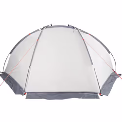 vidaXL Beach Tent Lightweight Tent Sun Shelter Shade Tent Grey 185T Polyester - Additional view 8