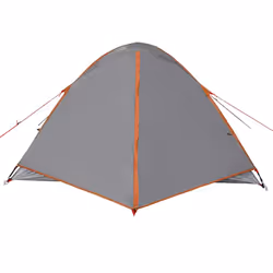 vidaXL Camping Tent Dome 3-Person Lightweight Tent Grey and Orange Waterproof - Additional view 6