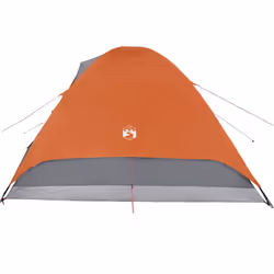 vidaXL Camping Tent Dome 6-Person Dome Tent Lightweight Tent Orange Waterproof - Additional view 8