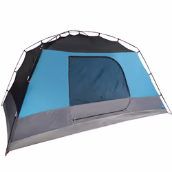 vidaXL Camping Tent with Porch 4-Person Lightweight Dome Tent Blue Waterproof - Additional view 7