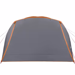 vidaXL Camping Tent with Porch 4-Person Lightweight Tent Orange Waterproof - Additional view 5
