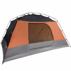 vidaXL Camping Tent with Porch 4-Person Lightweight Tent Orange Waterproof - Additional view 7