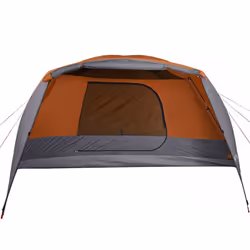 vidaXL Family Tent with Porch 6-Person Dome Tent Grey and Orange Waterproof - Additional view 4