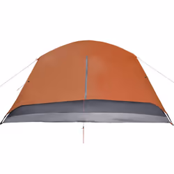 vidaXL Family Tent with Porch 6-Person Dome Tent Grey and Orange Waterproof - Additional view 9