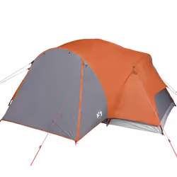 vidaXL Family Tent Crossvent 8-Person Dome Tent Camping Tent Orange Waterproof - Additional view 5