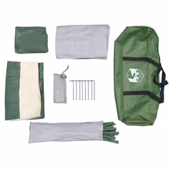 vidaXL Toilet Tent Privacy Tent Pop Up Shower Changing Tent Green Waterproof - Additional view 9