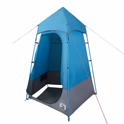 vidaXL Toilet Tent Privacy Tent Pop Up Shower Changing Tent Blue Waterproof