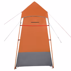 vidaXL Toilet Tent Privacy Tent Pop Up Shower Changing Tent Orange Waterproof - Additional view 6