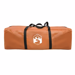 vidaXL Toilet Tent Privacy Tent Pop Up Shower Changing Tent Orange Waterproof - Additional view 8