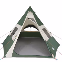 vidaXL Camping Tent Tipi 7-Person Lightweight Tent Dome Tent Green Waterproof - Additional view 4