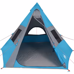 vidaXL Camping Tent Tipi 7-Person Lightweight Tent Dome Tent Blue Waterproof - Additional view 4
