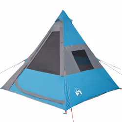 vidaXL Camping Tent Tipi 7-Person Lightweight Tent Dome Tent Blue Waterproof - Additional view 5