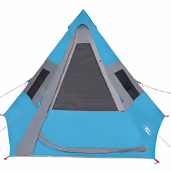 vidaXL Camping Tent Tipi 7-Person Lightweight Tent Dome Tent Blue Waterproof - Additional view 6