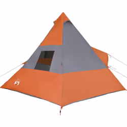vidaXL Camping Tent Tipi 7-Person Dome Tent Lightweight Tent Orange Waterproof - Additional view 7