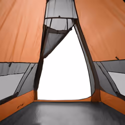 vidaXL Camping Tent Tipi 7-Person Dome Tent Lightweight Tent Orange Waterproof - Additional view 9
