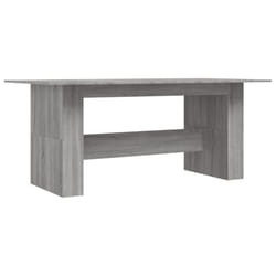 vidaXL Dining Table Kitchen Dinner Table Dining Room Table Engineered Wood - grey sonoma
