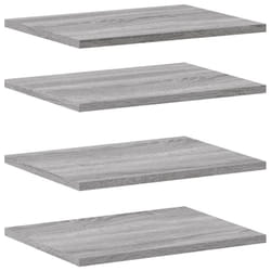 vidaXL Wall Shelves Floating Shelf Wall Rack 4 pcs Grey Sonoma Engineered Wood