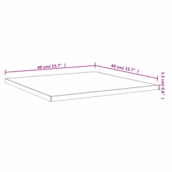 vidaXL Bookshelf Board Extra Shelf Replacement Panel DIY Board Engineered Wood - grey sonoma, 40 x 40 x 1.5 cm