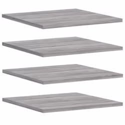 vidaXL Wall Shelves Floating Shelf Wall Rack 4 pcs Grey Sonoma Engineered Wood