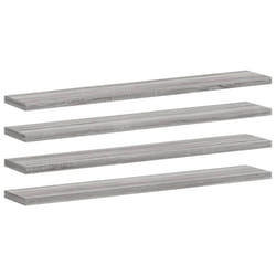 vidaXL Bookshelf Board Extra Shelf Replacement Panel DIY Board Engineered Wood - grey sonoma, 60 x 10 x 1.5 cm