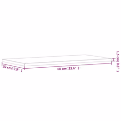 vidaXL Wall Shelves Floating Shelf Wall Rack 4 pcs Grey Sonoma Engineered Wood