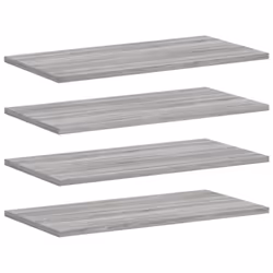 vidaXL Wall Shelves Floating Shelf Wall Rack 4 pcs Grey Sonoma Engineered Wood