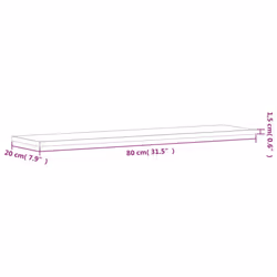 vidaXL Wall Shelves Floating Shelf Wall Rack 4 pcs Grey Sonoma Engineered Wood - Additional view 7