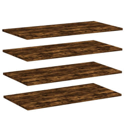 vidaXL Bookshelf Board Extra Shelf Replacement Panel DIY Board Engineered Wood - smoked oak, 80 x 40 x 1.5 cm