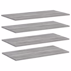 vidaXL Wall Shelves Floating Shelf Wall Rack 4 pcs Grey Sonoma Engineered Wood