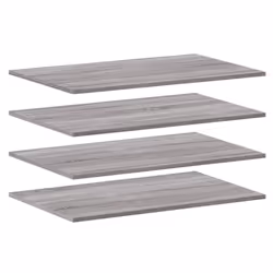 vidaXL Wall Shelves Floating Shelf Wall Rack 4 pcs Grey Sonoma Engineered Wood