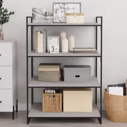 vidaXL Wall Shelves Floating Shelf Wall Rack 4 pcs Grey Sonoma Engineered Wood