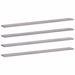 vidaXL Wall Shelves Floating Shelf Wall Rack 4 pcs Grey Sonoma Engineered Wood
