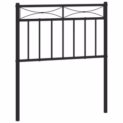 vidaXL Metal Headboard Bedroom Home Decor Bed Header Guest Room Bed Headboard - black, 75 cm