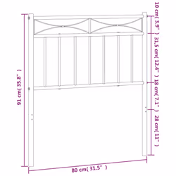 VidaXL 373766 headboard/footboard White - Additional view 6