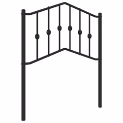 VidaXL 373815, Black, Steel, 75 cm, 800 mm, 98 cm, 40 mm