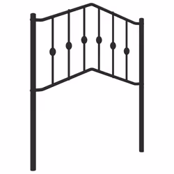 VidaXL 373816, Black, Steel, 80 cm, 850 mm, 98 cm, 40 mm