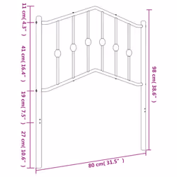 VidaXL 373818 headboard/footboard Black - Additional view 6