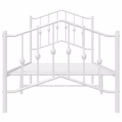vidaXL Metal Bed Frame Home Bedroom Bed Base Mattress Foundation Bedstead - with headboard & footboard, 90 x 200 cm - Additional view 4