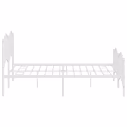 vidaXL Metal Bed Frame Home Bedroom Bed Base Mattress Foundation Bedstead - with headboard & footboard, 183 x 213 cm - Additional view 5