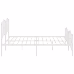 vidaXL Metal Bed Frame Home Bedroom Bed Base Mattress Foundation Bedstead - with headboard & footboard, 200 x 200 cm - Additional view 5